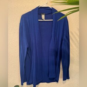 Blue cardigan